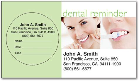 smart practice dental appointment cards|appointment reminder cards with stickers.